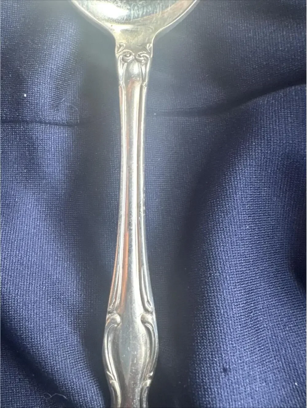 WM A Rogers Oneida Silver Plate Serving Spoon